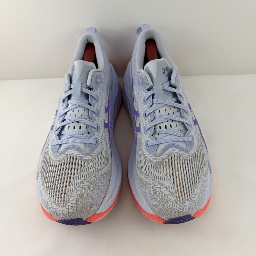 ASICS Superblast 2 Men Running Shoes Light Gray Purple Coral US 9 1013A142 - Picture 2 of 9